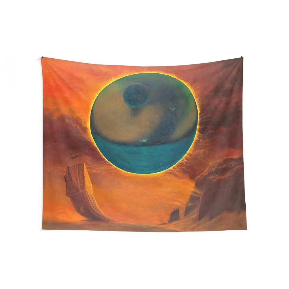 Untitled (The Great Sun) by Zdzislaw Beksinski Tapestry Room Decorations Aesthetic Room Decors Tapestry