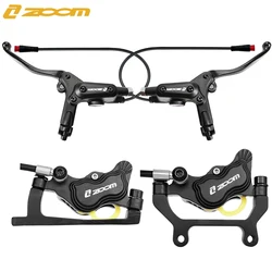 ZOOM Electric Bicycle Hydraulic Brake 4-piston Power Off Disc Brake 2 Pin With Sensor 950/1850mm E-bike Scooter 180mm Rotor