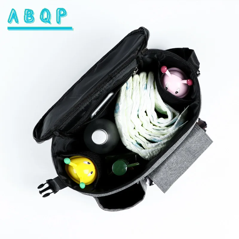 New Baby Stroller Hanging Bag Multifunctional Baby Bag Fashionable and Lightweight Stroller Storage Hanging Bag Large Capacity 5