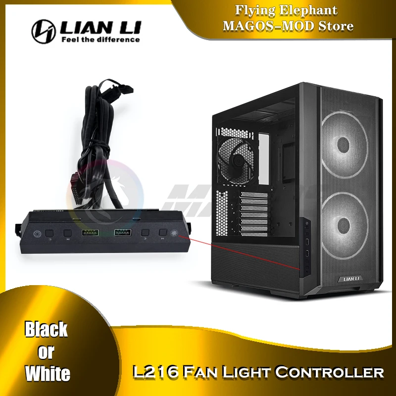 Computer Fan LED Controller  For Lian Li L216 Case, 2X USB 3.0 Interface, Black/White, L216-1X / L216-1W