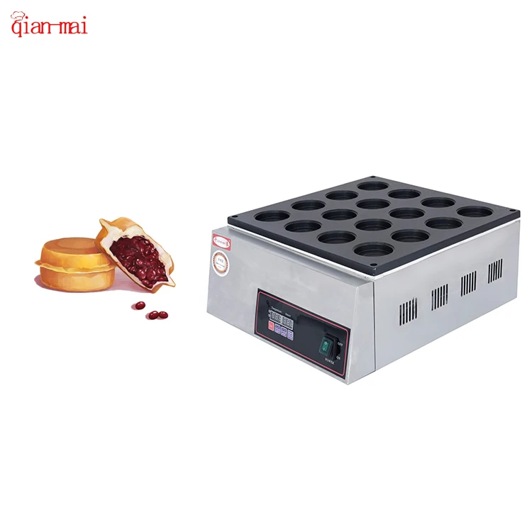 

16 Holes Egg Pancake Hamburger Machine Wheel Cake Maker Food Machine For Restaurant