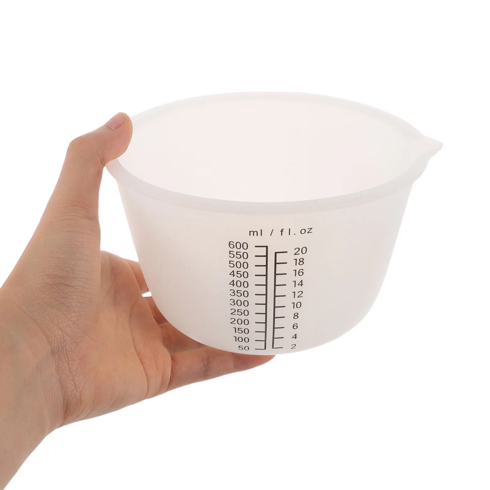 

3Pcs Silicone Resin Measuring Cups High Temperature Resistant Non-Stick Pouring Tools Precise Scale Lines for Epoxy DIY Crafts