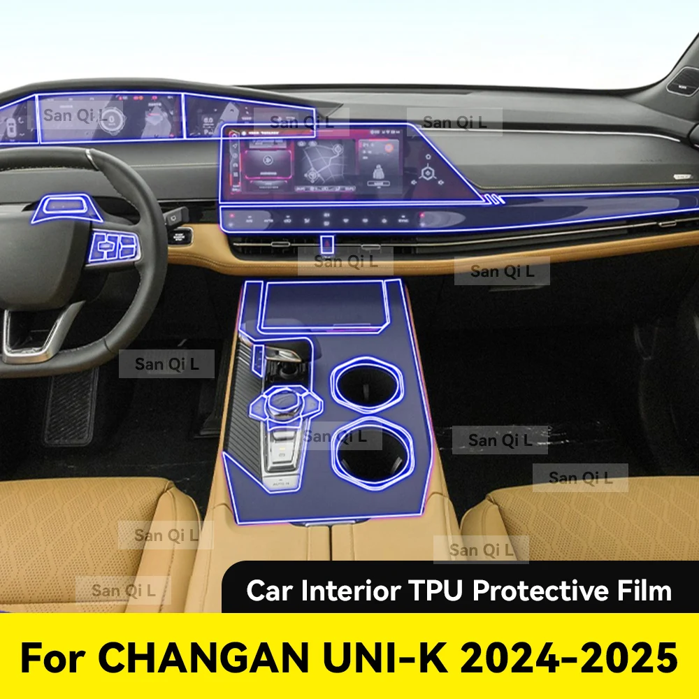 

Interior TPU For CHANGAN UNI-K 2024 2025 Protective Film Cover Anti-Scratch Navigation Screen Automotive Film Accessories