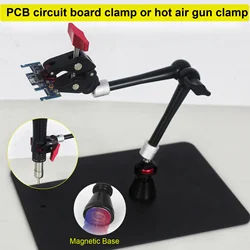 Herramienta de soldadura de manos de ayuda magnética Toolour 360 °   Estación de trabajo giratoria de tercera mano mágica para soporte de PCB/pistola de aire caliente