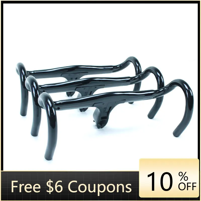 

STLF Hot Selling Toray Carbon Fiber T700 Bicycle Handlebar Integrated Carbon All Internal Cable Carbon Handlebars Road Bike