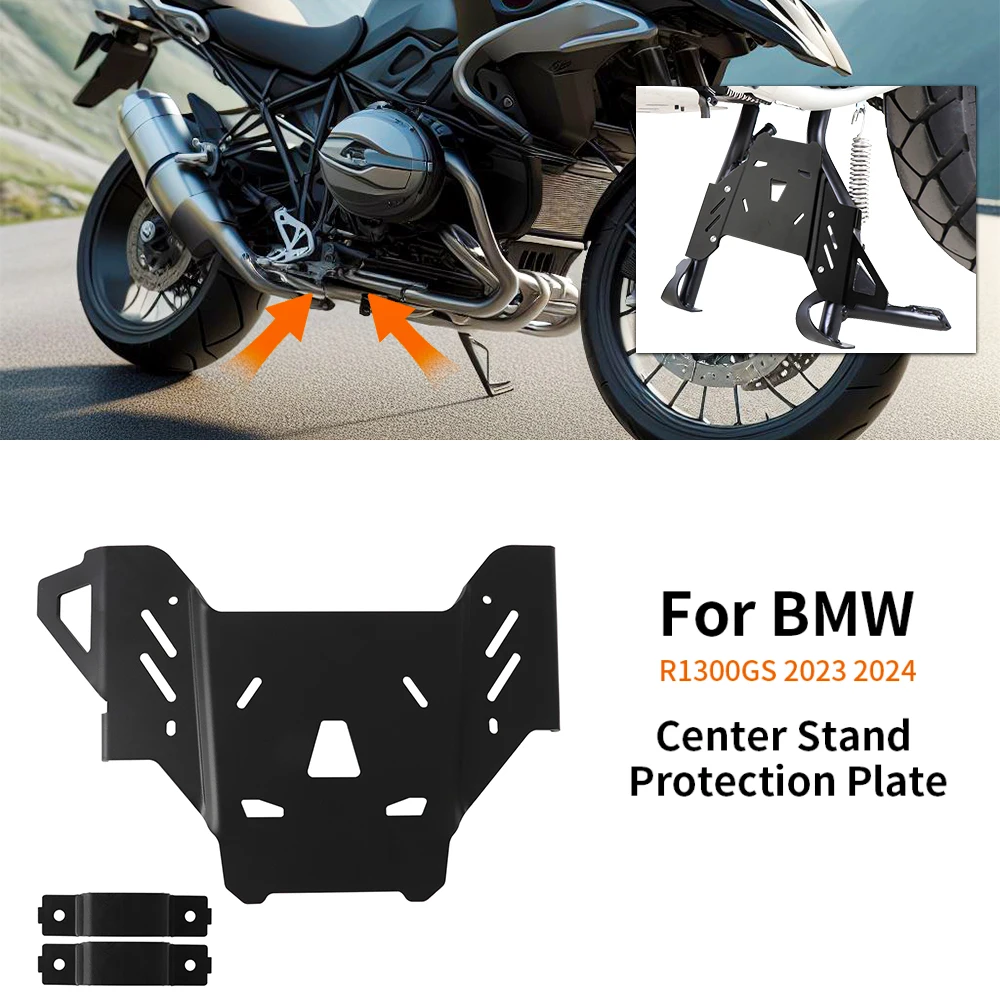 Motorcycle Accessories Center Stand Protection Plate Lower Engine Chassis Guard Extension For BMW R1300GS R1300 GS 2023 2024