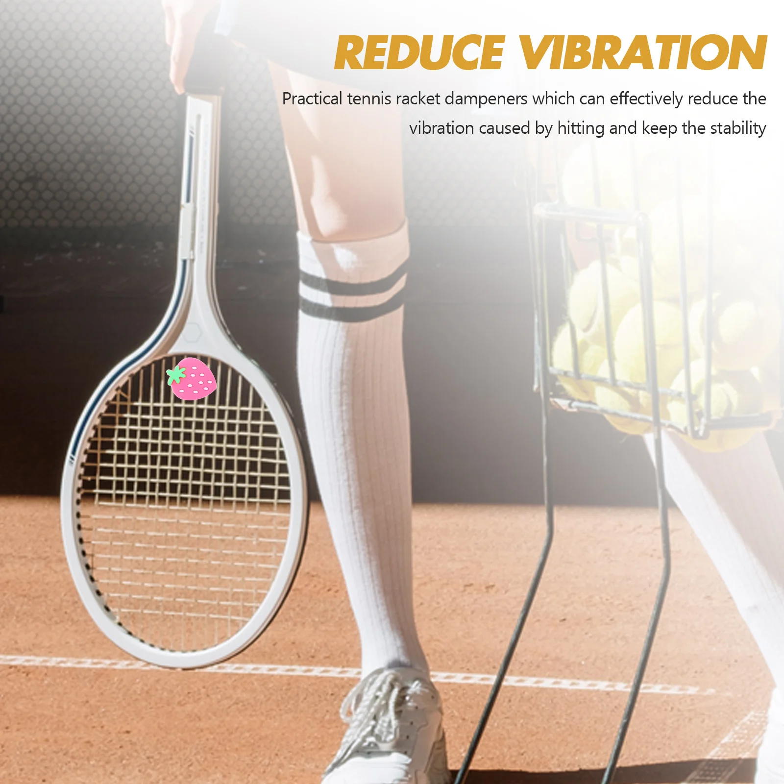 3 Pcs Tennis Racket Shock Absorber Rackets Shocks Vibration Dampener Squash Unique Dampers Silica Gel Dampeners Man Absorbers