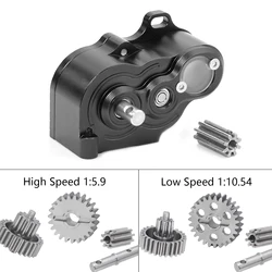 Low/High Speed Transmission LCG Ultra-light Gearbox For 1/10 RC Crawler Car Traxxas TRX4 SCX10 RC4WD DIY Chassis Upgrade Parts