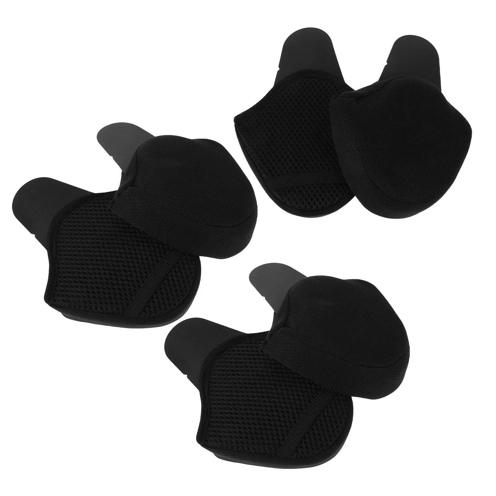 

3 set Warm Ear Muffs Cover Detachable Ear Protection For Motorcycle Cycling Windproof Noise Reducing Black