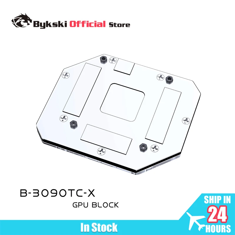 BYKSKI B-3090TC-X Water Block for GPU Back Water Block All  RTX 3090 Series GPU /Universal Backplate Cooling / Copper Radiator