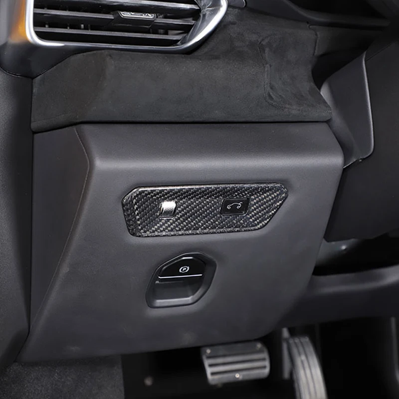 For Lotus EMIRA2021-2023 indoor trunk switch frame trunk switch button decorative frame Real carbon fiber 1pcs
