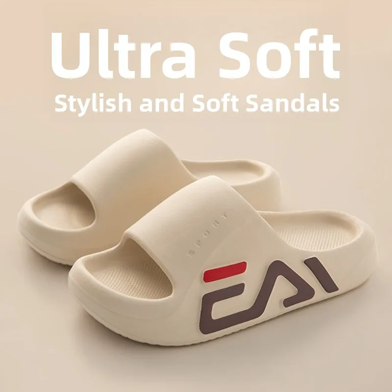 

Qidan Men's Summer Indoor Outdoor Slip-resistant Thick-sole EVA Soft-bottom Home Slippers Comfortable Wearable Slip-ups