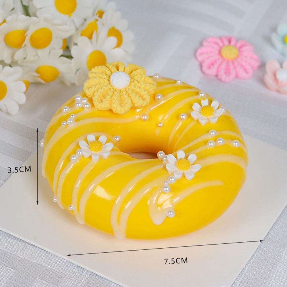 Artificial Donuts Model Simulation PVC Donut Bread Food Chocolate Cake Roll Photography Decoration Props For DIY Craft Shop