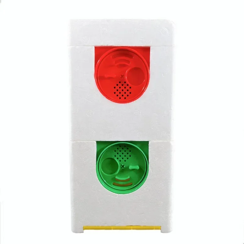 Queen Bees Rearing Box Double Layer Beekeeping 10 Frames Foam Hives Box, Bees Mating Box DIY Beekeeping Hives for Reserve Tools