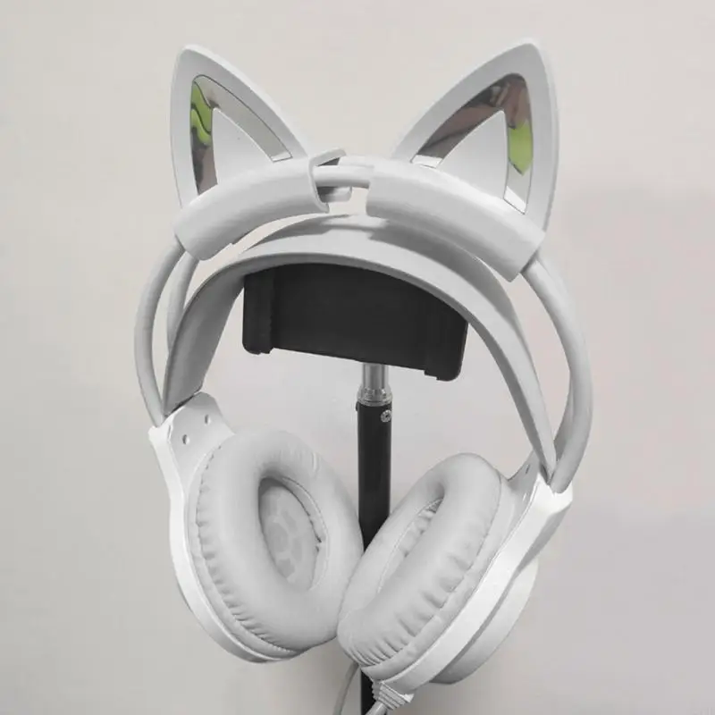 

Fashionable Cats Ear Design Silicone Add On For Headphones for Anime Lover