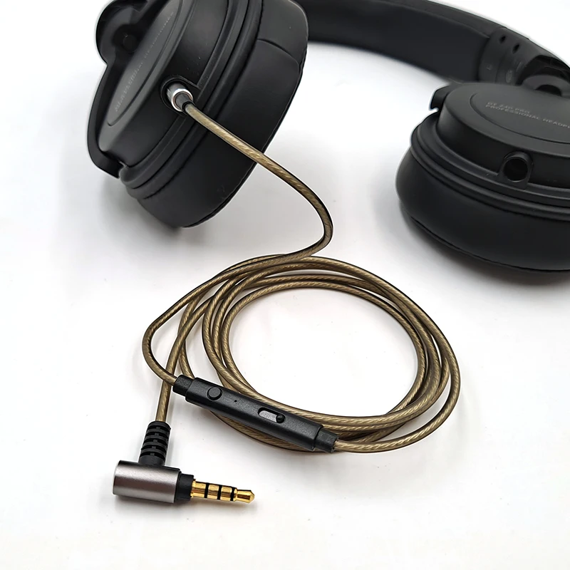 استبدال كابل 3.5 مللي متر إلى 2.5 مللي متر أنثى ل AKG Y40 Y50 Y500 N60NC K545 JBL LIVE2 PXC550 DT240 E30 E55 سماعة رأس مطلية بالفضة