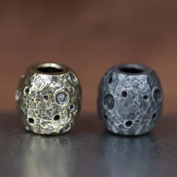 Moon Ball Shape Brass Knife Beads DIY Paracord Woven Lanyard Pendants Jewelry Accessories EDC Outdoor Survival Bracelet Hangings