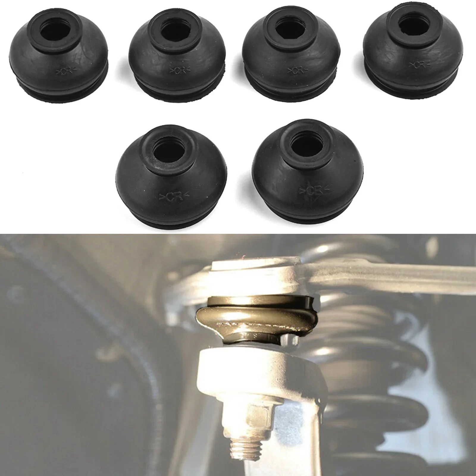6PCS Dust Boot Covers Universal Rubber Durable Ball Joint Dust Boots Dust Cover Boot Gaiters Car & Truck Part