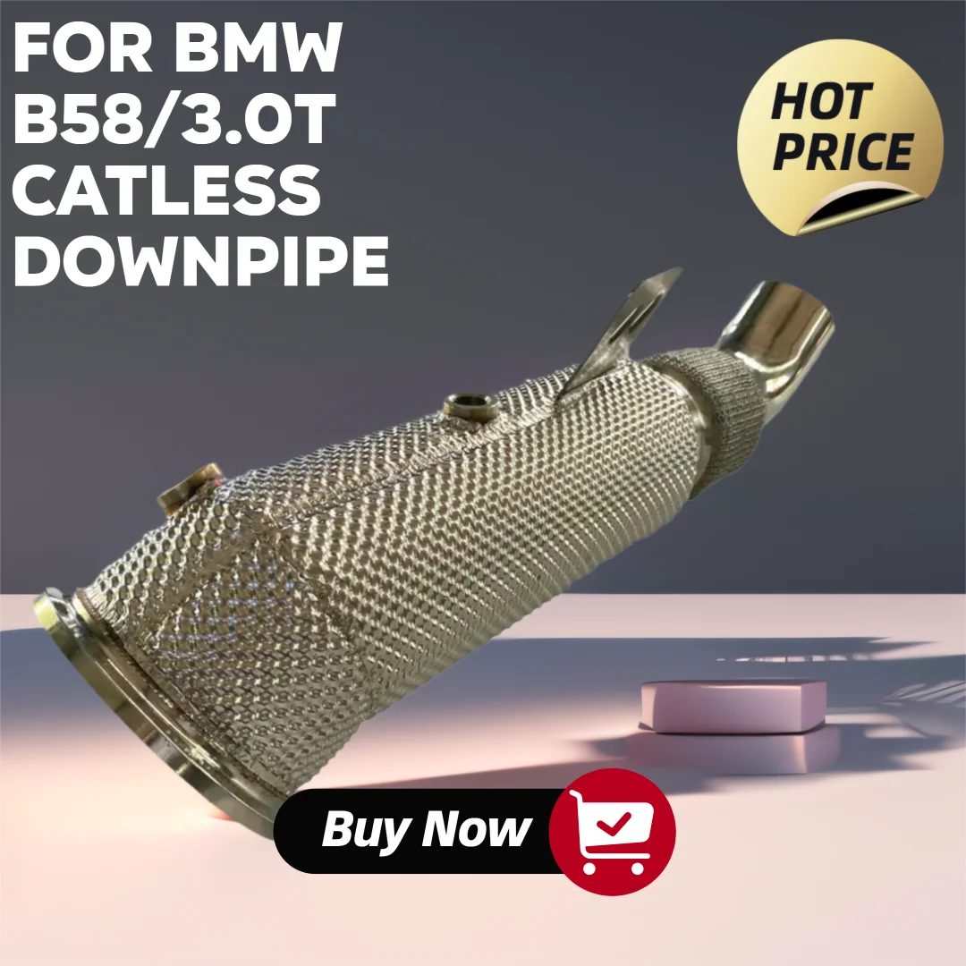 

For BMW M240i/M340i/M440i/M540i/m640i/m740i Catless Downpipe B58/3.0T Unblocked Catalytic Converter Exhaust Head