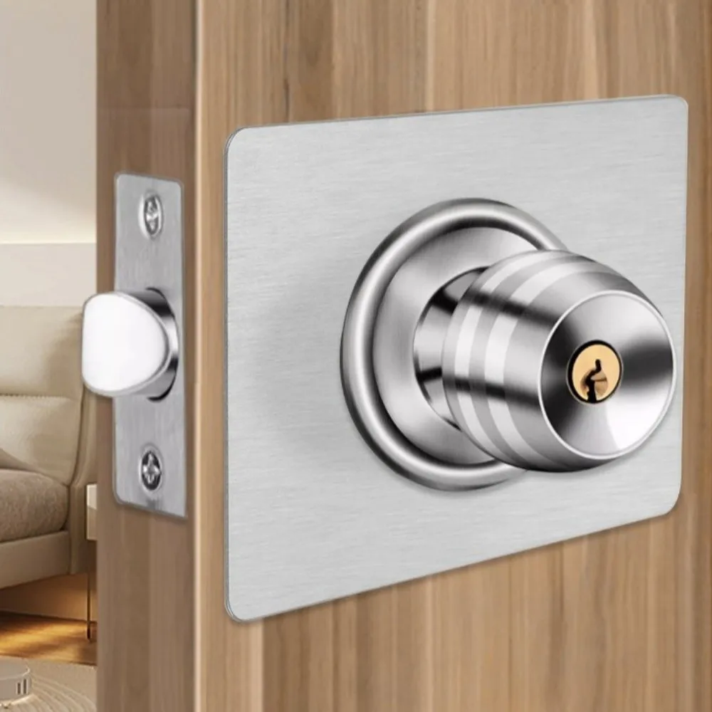 Stainless Steel Door Reinforcement Plate Repair Backplate Silver Door Lock Repair Plate Door Hardware Door Handle Fixing Cover