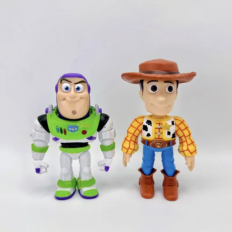 

2pcs/set Disney Toy Story Cute Doll Woody Buzz Lightyear Action Doll Model Doll Room Decoration Desktop Ornament Kids Gift