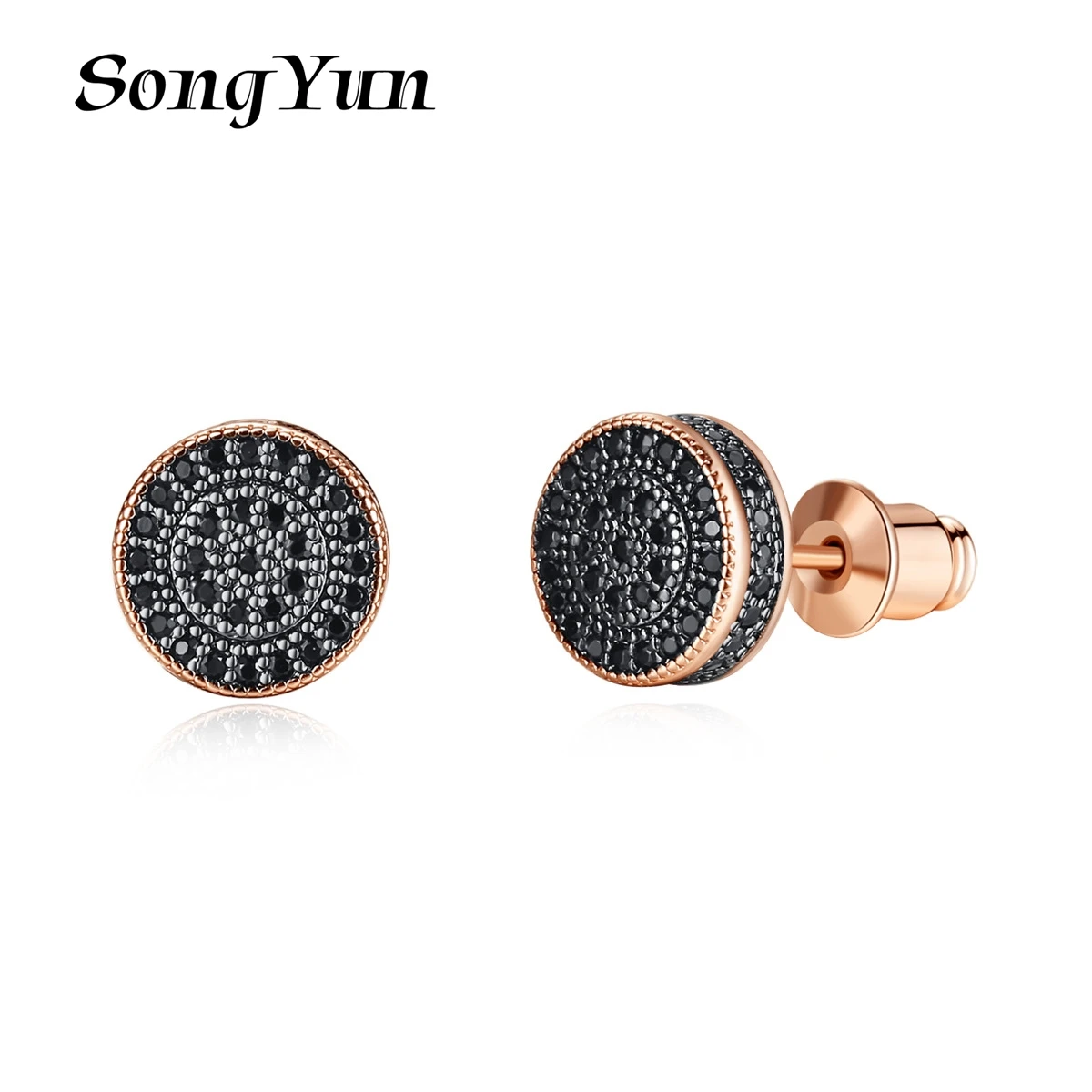 

SongYun Jewelry Manufacturer MHT Copper Stud Earrings For Women Micro Inlaid Zircon Earrings Accessories