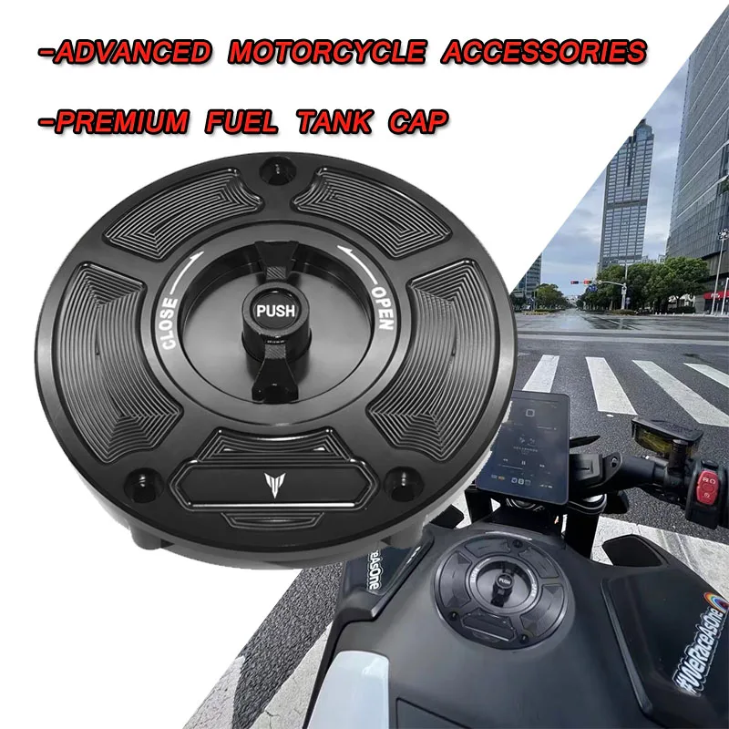 For  MT-07 MT-09 MT-03 MT-01 MT-10 CNC Keyless High Quality Motorcycle CNC Gas Fuel Tank Cap Cover Premium Accessories