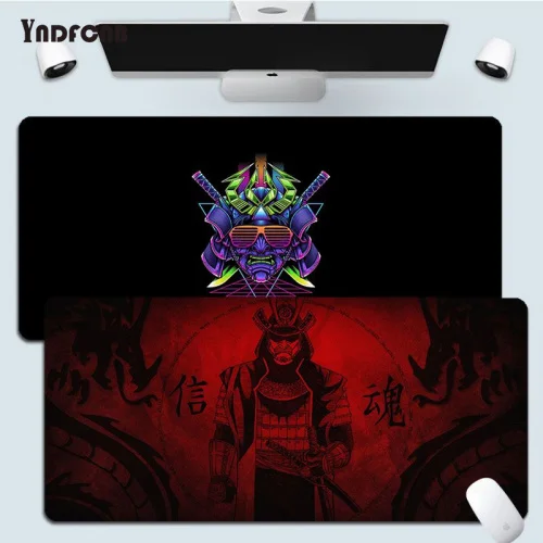 Japanese Oni Hannya Samurai Mousepad Large XXL Gaming Laptop Computer Desk Mat Mouse Pad Mouse Mat Notbook Mousepad Gamer