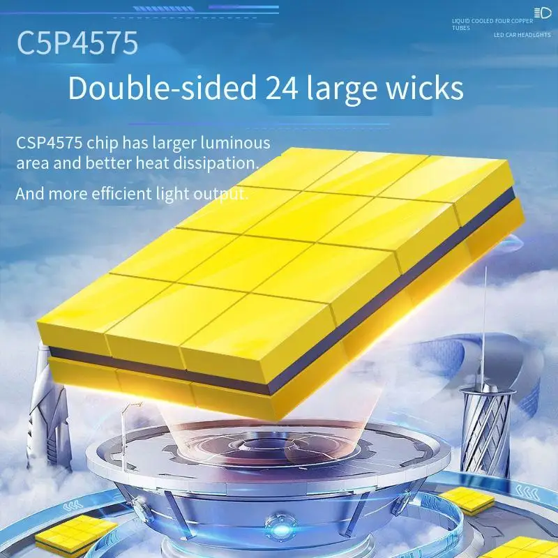 LED المصابيح الأمامية H1 H7 H11 H8 H9 H16 9005 9006 9012 H4 H19 12V 150W 6000K سيارة ضوء التحديثية CSP 4575 رقائق