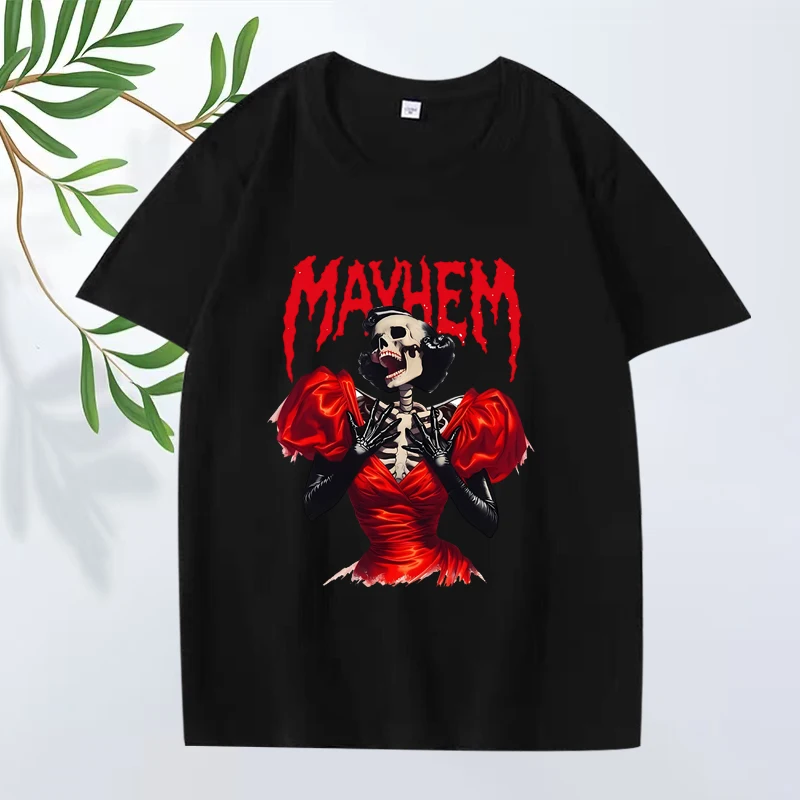 

Mayhem Ball lady gaga fashion T Shirt 2025 men ’s women Oversized 100% Cotton cool funny short sleeve Summer print Unisex tops