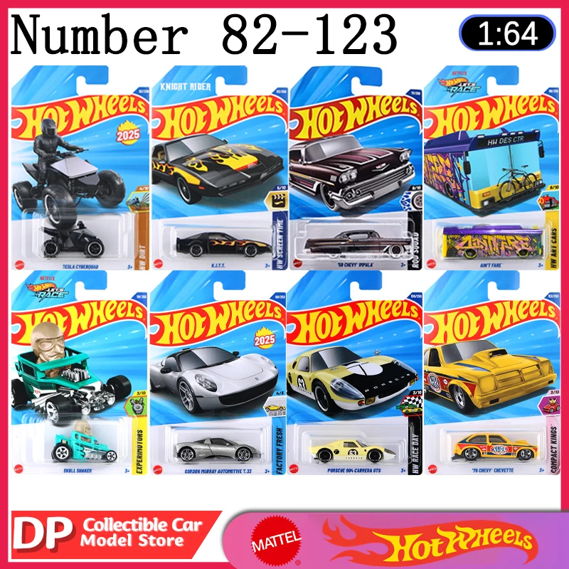 

Number 82-123 Hot Wheels Cars 2025 Case Tesla Chevy 1:64 Scale Diecast Vehicle Model Cars, Ship Now,Sale Special Offer