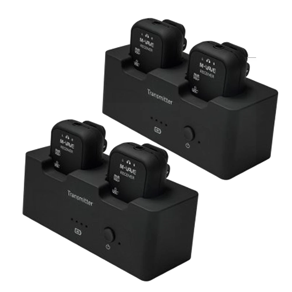 M-VAVE WP-12 2.4G Wireless Earphone Monitor System 2 Sets Wireless Transmitter Receiver System Electric Guitar Accessories