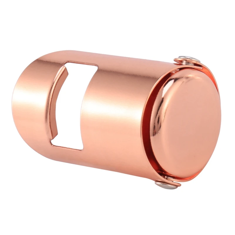 Champagne Bottle Stopper Rose Gold Stainless Steel Champagne Sealer Plug Super Powerful Vacuum Seal Reusable Wine Saver