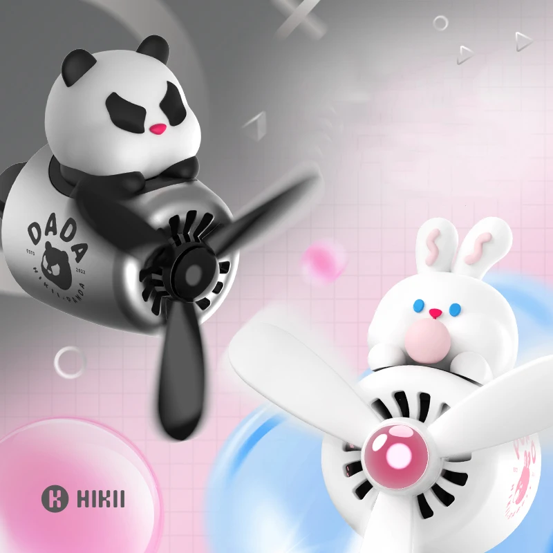 New style panda Pilot rabbit Pilot Car Air Freshener perfume Automobile Interior Perfume Clip Fragrance Ornament Car Accessories