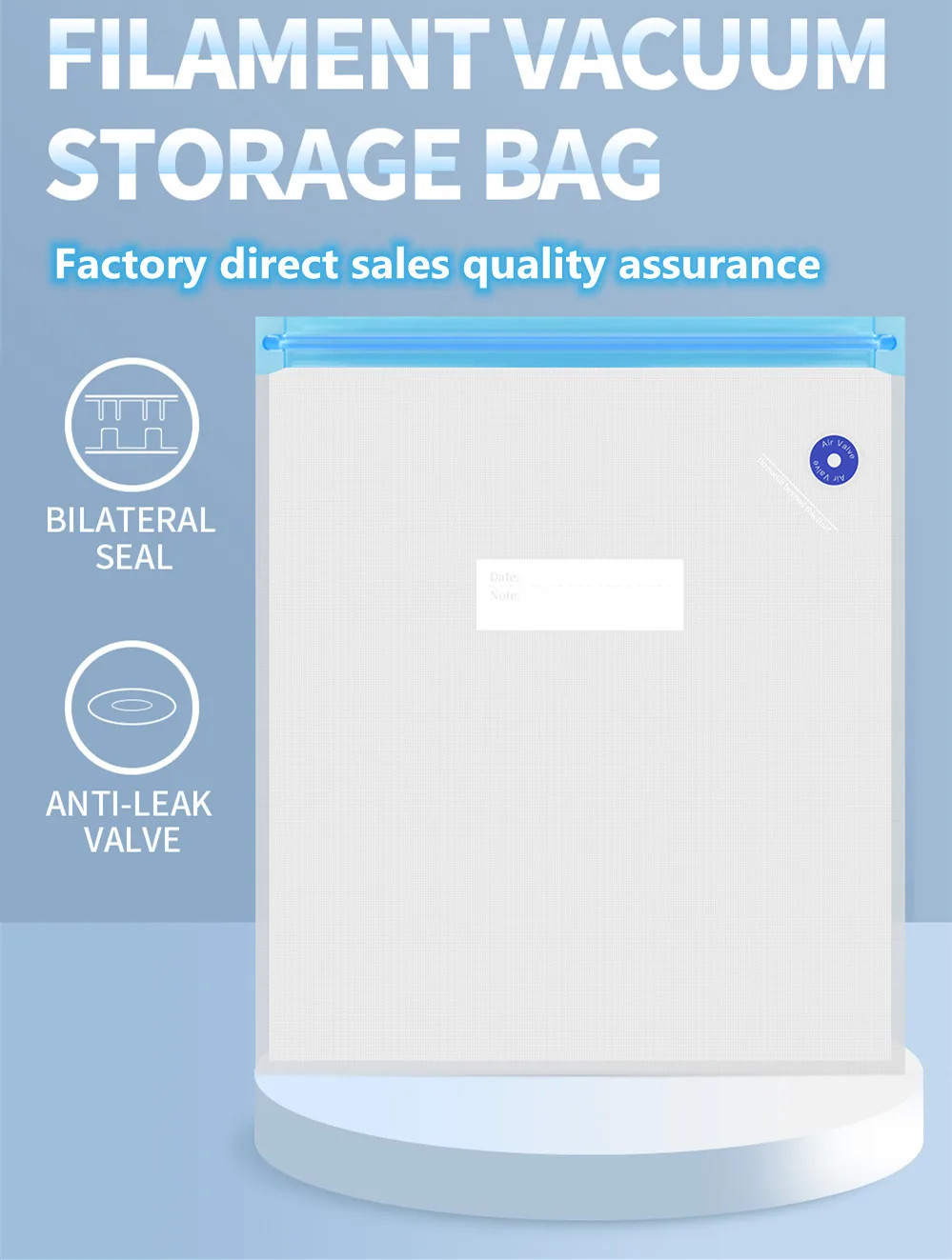 Filament Storage Vacuum Sealing Bags Filament Safekeeping Humidity Resistant For 3D Print PLA ABS TPU PETG Keep Filament Dry