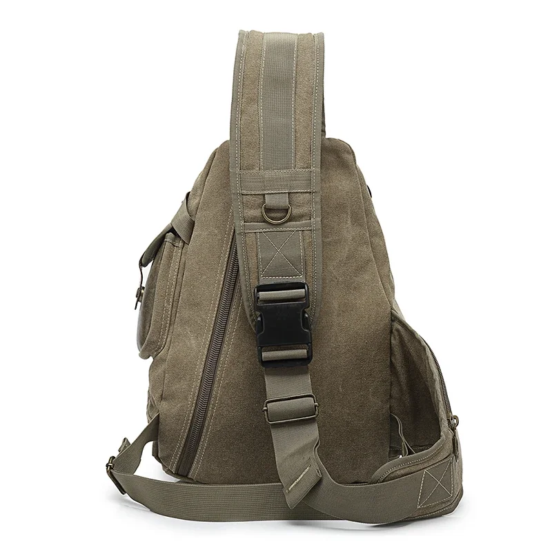 new men should bag canvas chest bag Waterproof high quality casual travel messenger crossbody bag for men