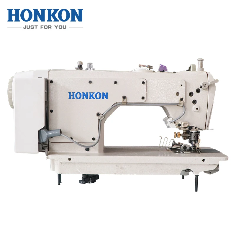 HK-7770-QB High-Speed Mechatronics Computerized Lockstitch Sewing Machine Edge Cutter & Pull Tube Feature for China Manufacturer