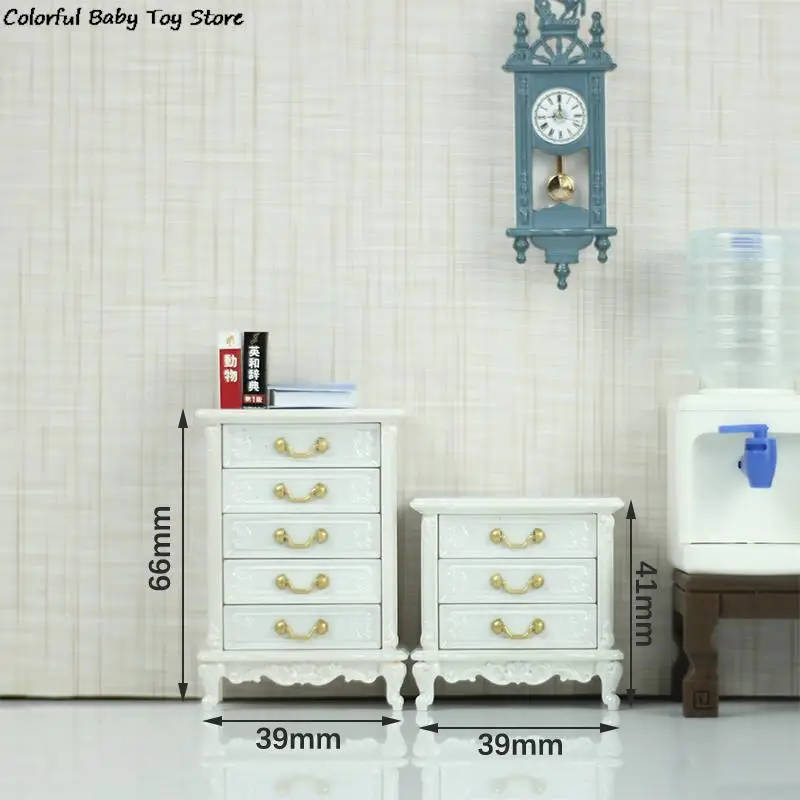 1PC Dollhouse Miniature Simulation Bedroom Bedside Table Model DIY Accessories Doll House Decor