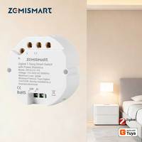 Zemismart 1 Gang Zigbee Relay Switch with Power Statistics Function Smart Inline Module Work with Tuya Smart Life App