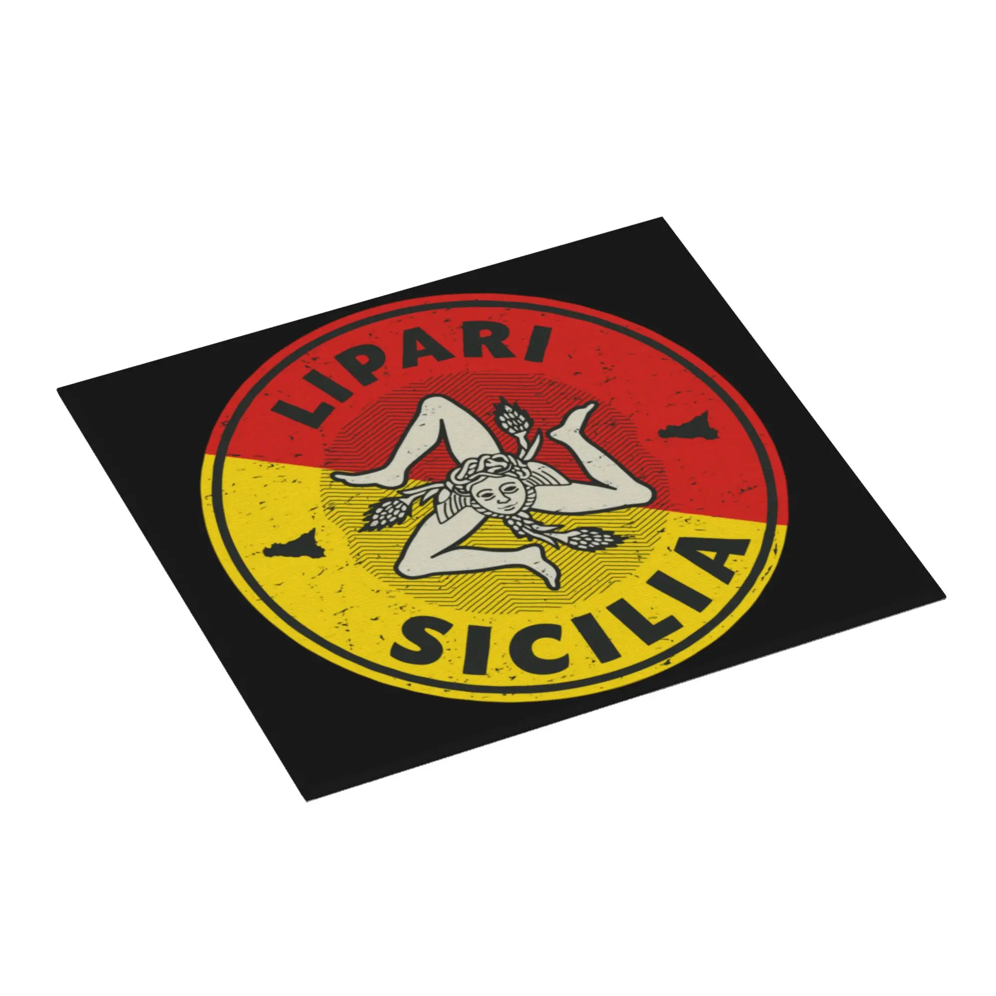 Italian Island Sicily Flag Drying Mat For Kitchen Waterproof Reusable Sicilian Bandiera Bathroom Countertop Protector Mat