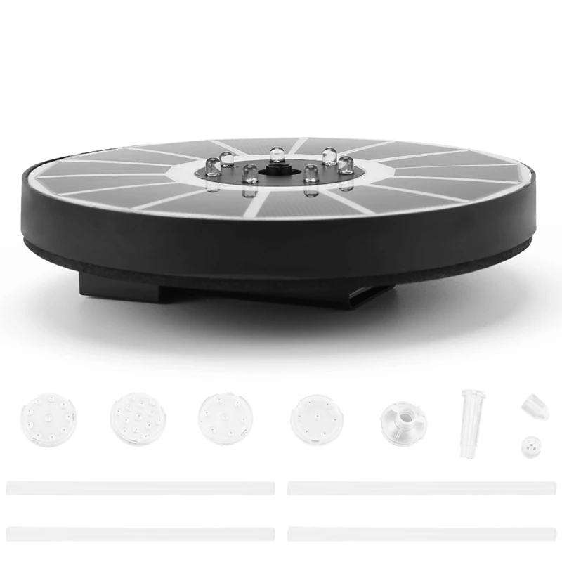 3.5W Solar Fountain For Bird Bath LED Solar Water Fountains With 2200Mah Battery Solar Powered Fountain Pump-AT93