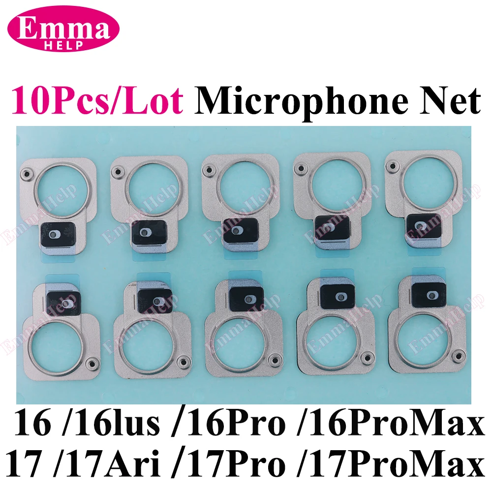 10pcs Back Camera Microphone Net Mesh for iPhone 17 Pro Max 