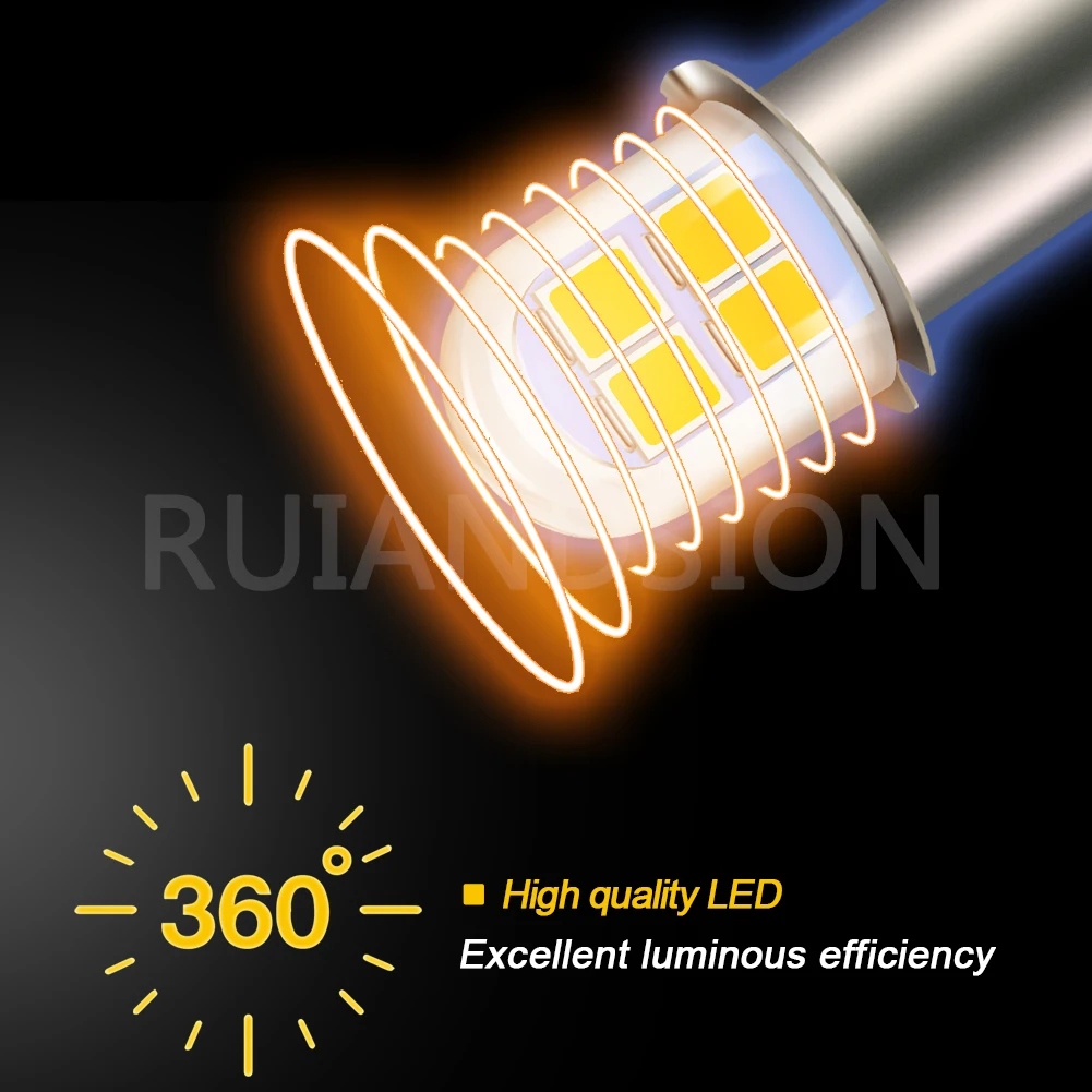1/2/4PCS E10 P13.5S 소형 LED 4-6V 2835 칩 손전등 범용 교체 야... - 3