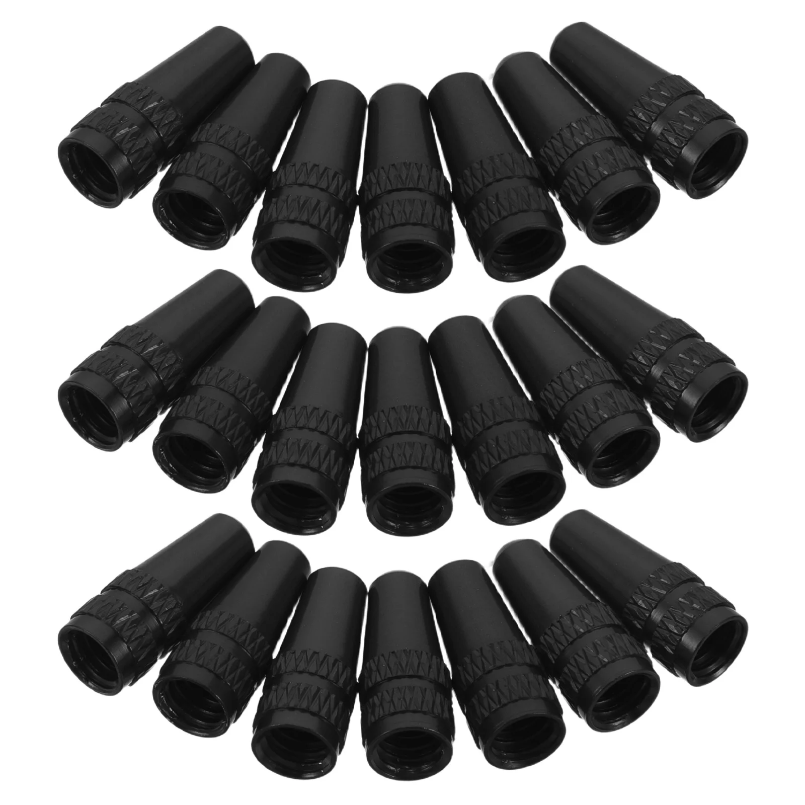 

50pcs French Caps 0.67"X0.22" Aluminum Alloy Bike Tire Valve Stem Caps For Road Mountain Electric Bikes Cycling Valve Covers