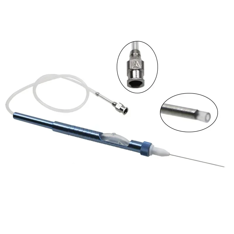 

GREATLH Flushing Needle 23G 25G Aspiration Needle Titanium Alloy Ophthalmic Instrument Eyelid Tools