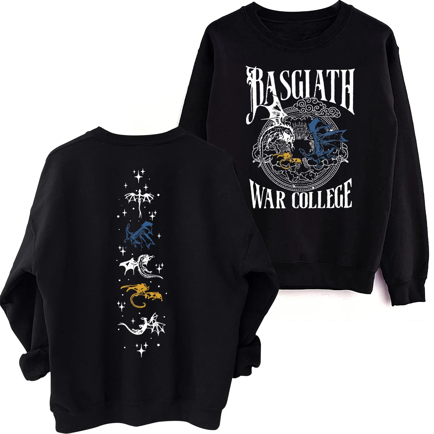 

Basgiath War College Oversized Sweatshirt Fourth Wing Dragon Rider Sweatshirt Gift for Book Lovers Unisex Pullover Tops