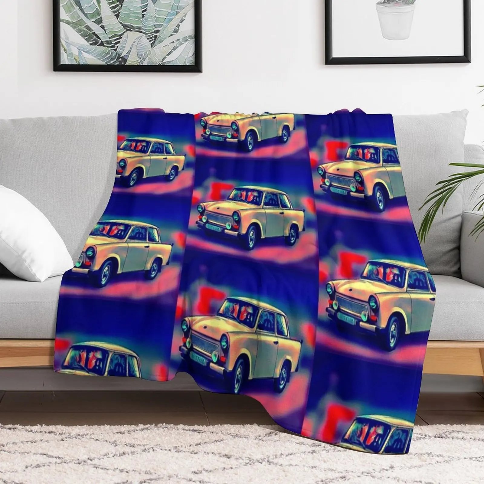 

Trabi - Trabant Throw Blanket Camping for sofa warm winter Blankets halloween Custom Decorative Sofas Blankets