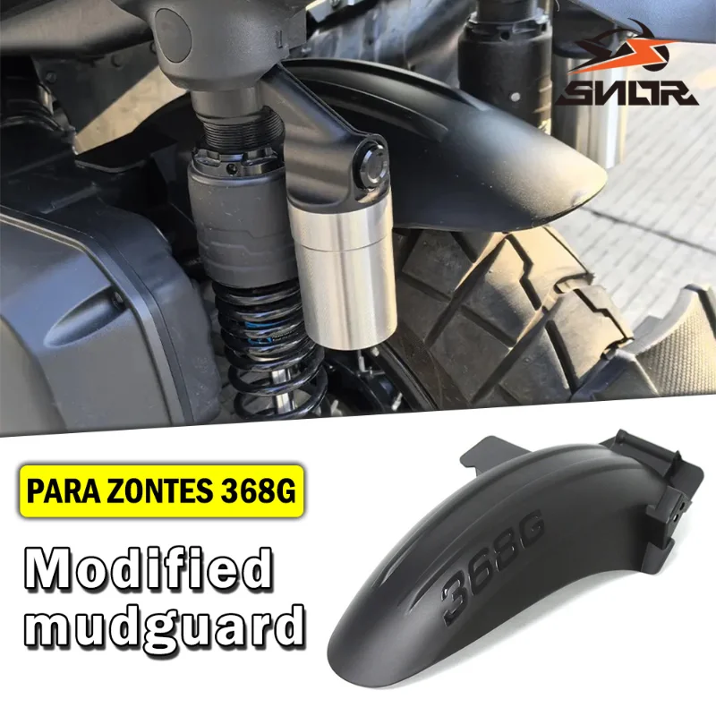 SNOR Rear Wheel Hugger Mudguard Splash Guard Fender Protector For ZONTES 368G G368 2024‑2025 Motorcycle Extension Rear Fender