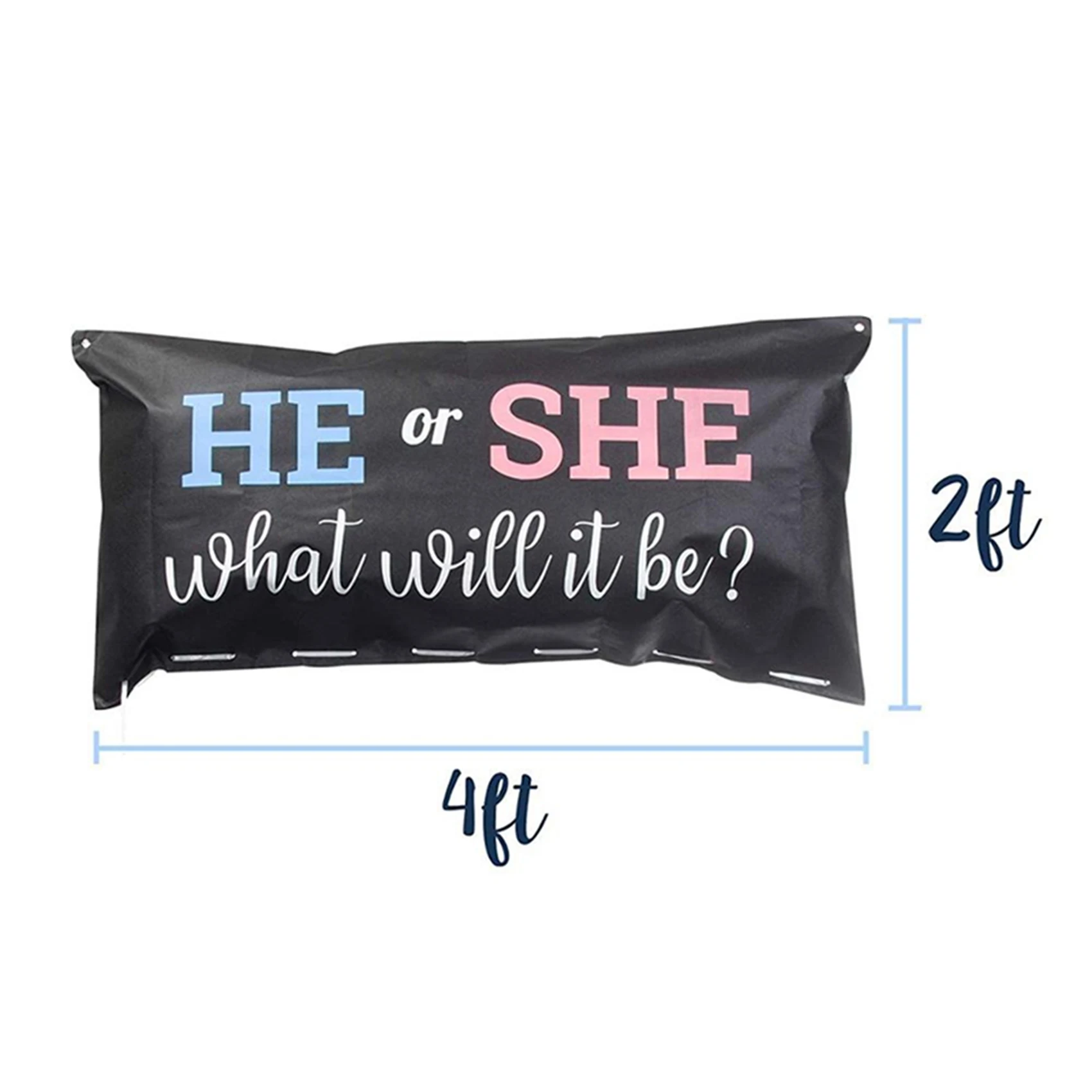 2X The Perfect Addition To Your Gender Reveal Party Supplies Gender Reveal Balloon Bag Boy Or Girl image 5