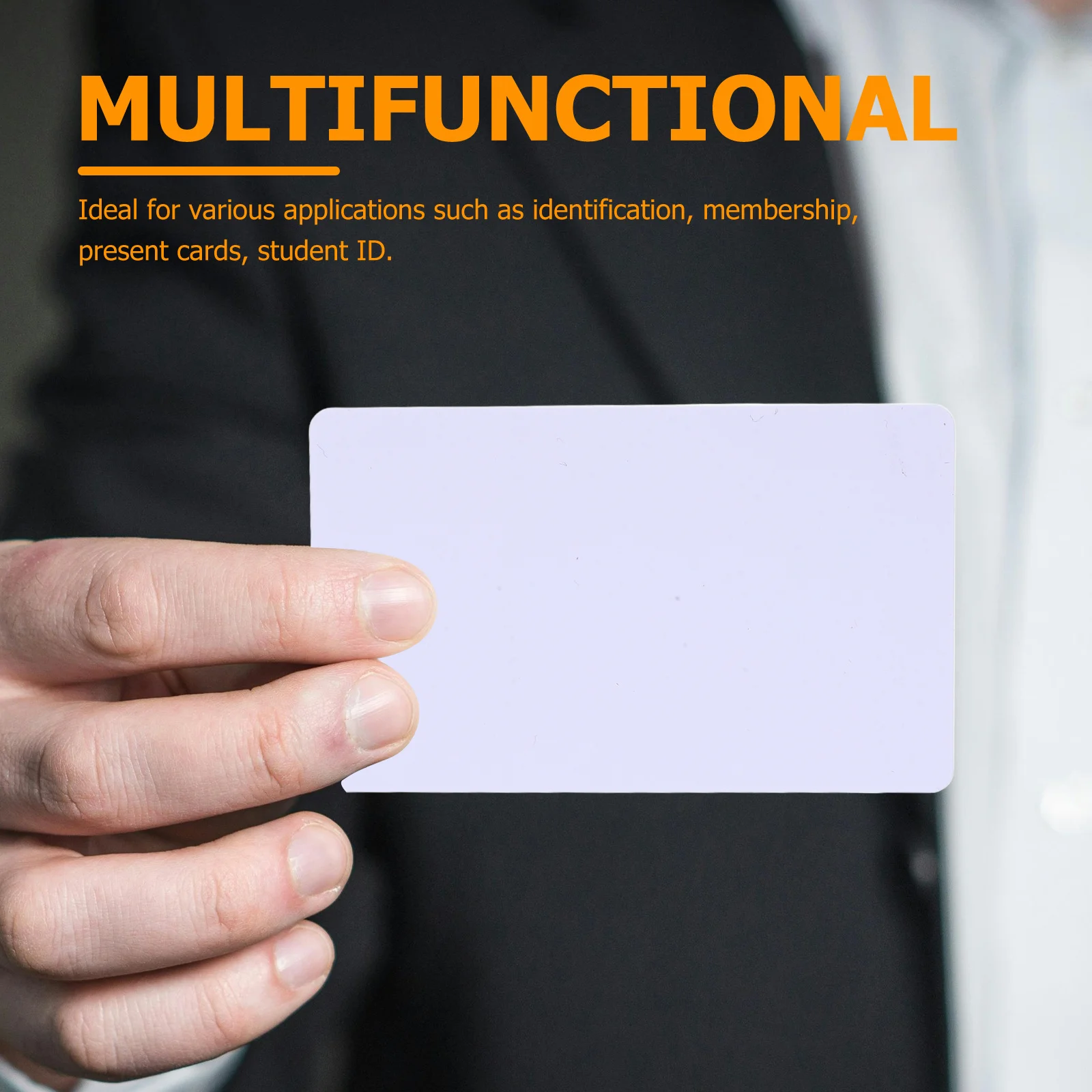 250 Pcs Kartu PVC Kosong untuk Dicetak, Kartu Identitas, Kartu Keanggotaan, Kartu Pelajar, Pelindung Kartu, Kartu Identitas Berlubang